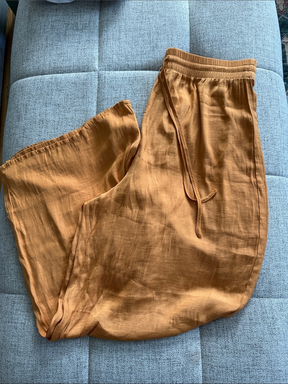 RACHEL Rachel Roy Ultra Wide-Leg Drawstring Pants in Rust